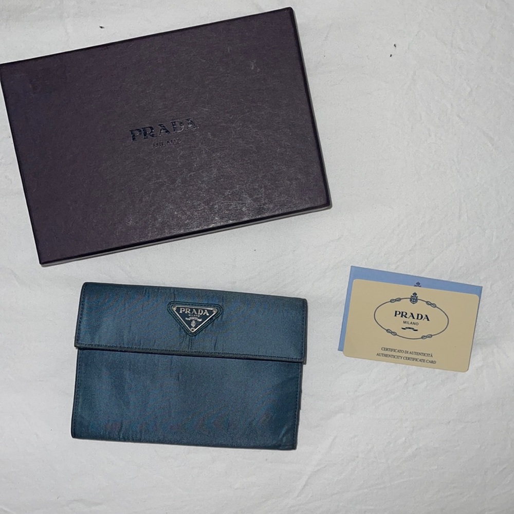 Denim Prada Nylon wallet